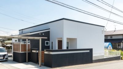エクステリアまでトータルでデザインされた平屋