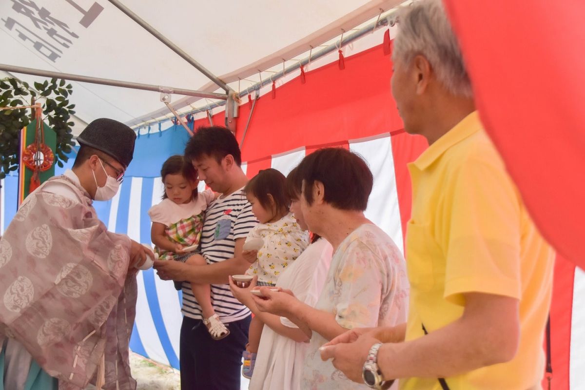 福岡県福岡市早良区11　注文住宅建築現場リポート①　～地鎮祭～