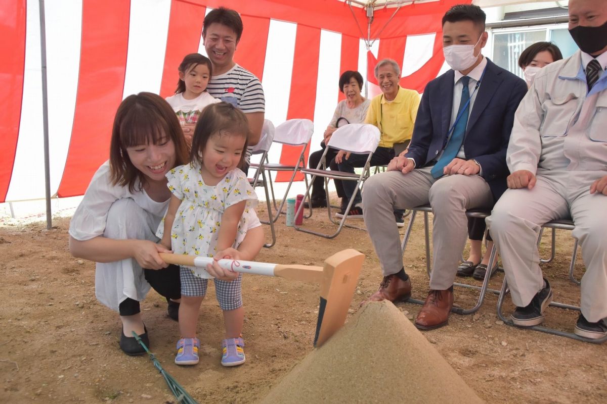 福岡県福岡市早良区11　注文住宅建築現場リポート①　～地鎮祭～