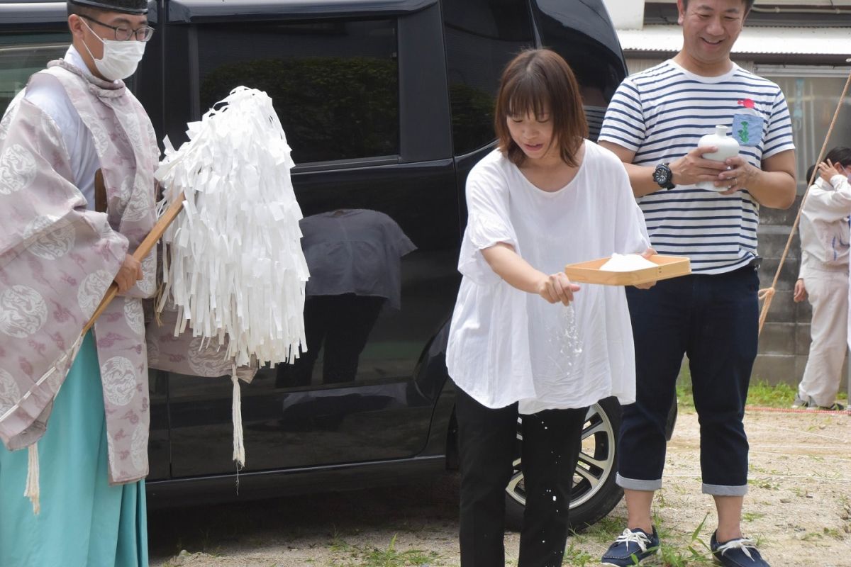 「福岡市早良区11」注文住宅現場リポート①【地鎮祭】