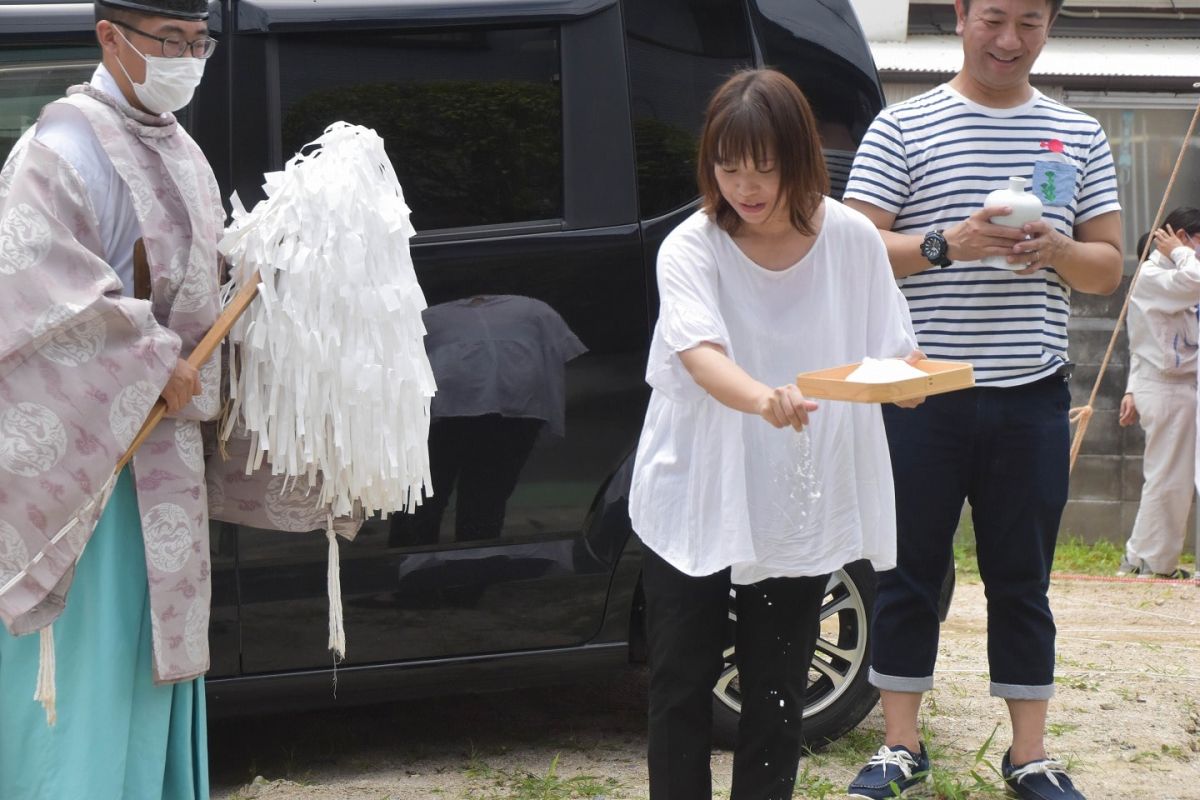 福岡県福岡市早良区11　注文住宅建築現場リポート①　～地鎮祭～