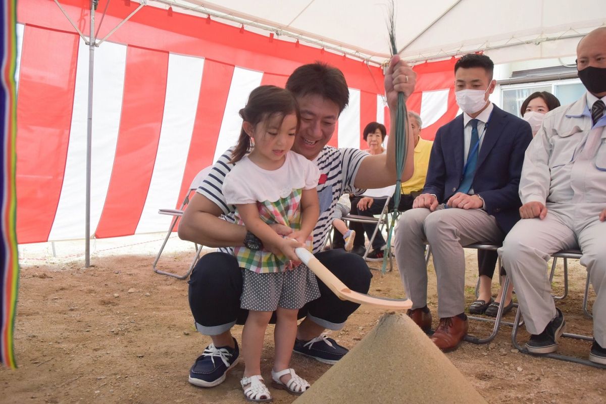 福岡県福岡市早良区11　注文住宅建築現場リポート①　～地鎮祭～