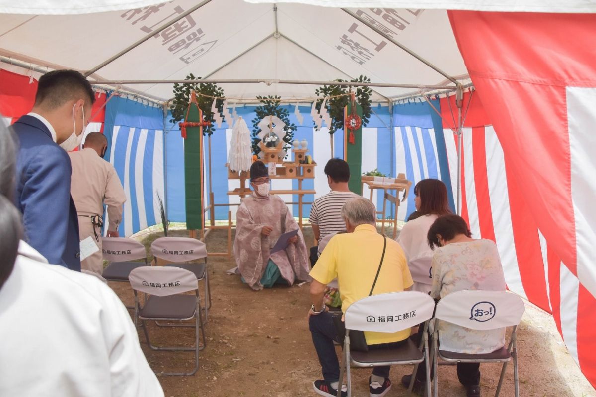 「福岡市早良区11」注文住宅現場リポート①【地鎮祭】