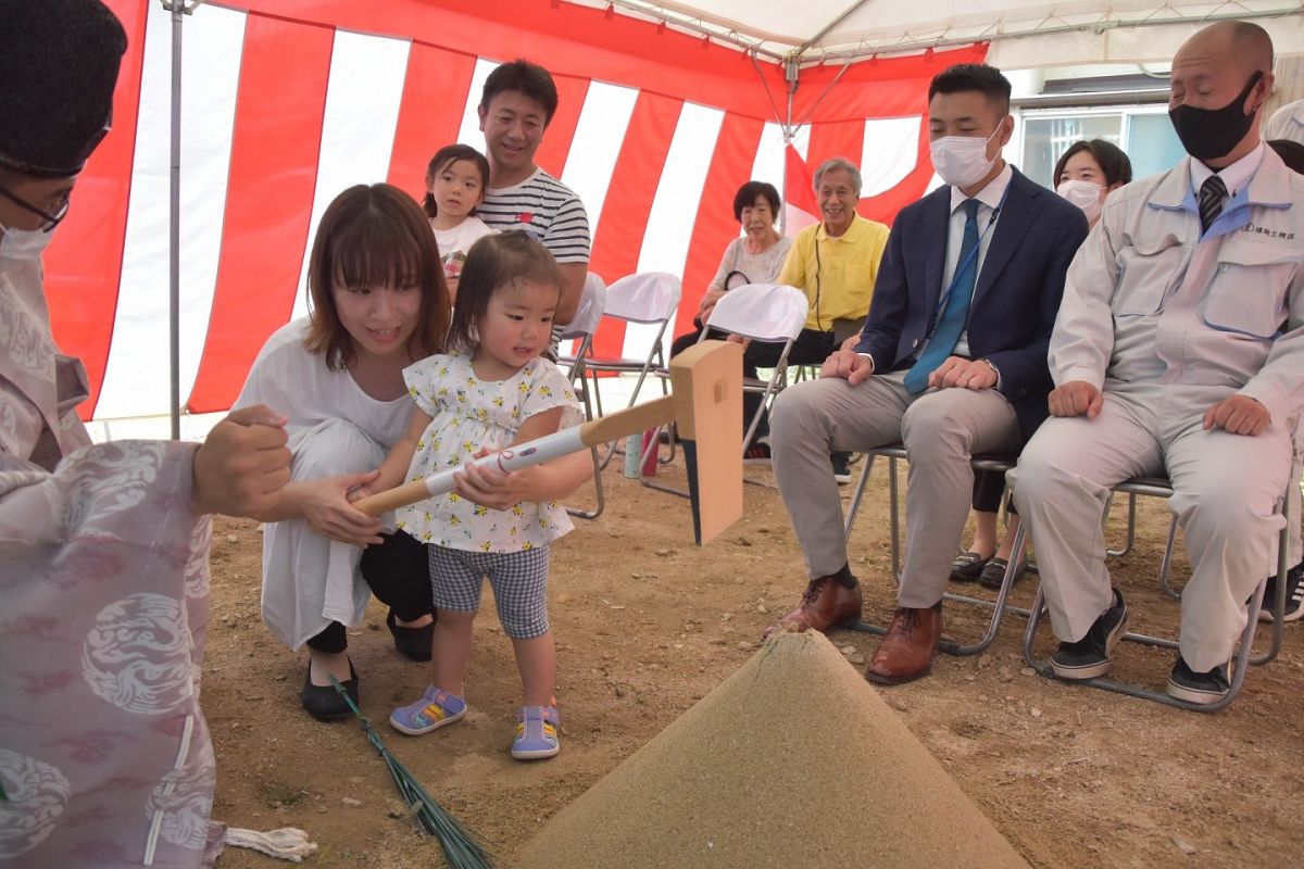 福岡県福岡市早良区11　注文住宅建築現場リポート①　～地鎮祭～