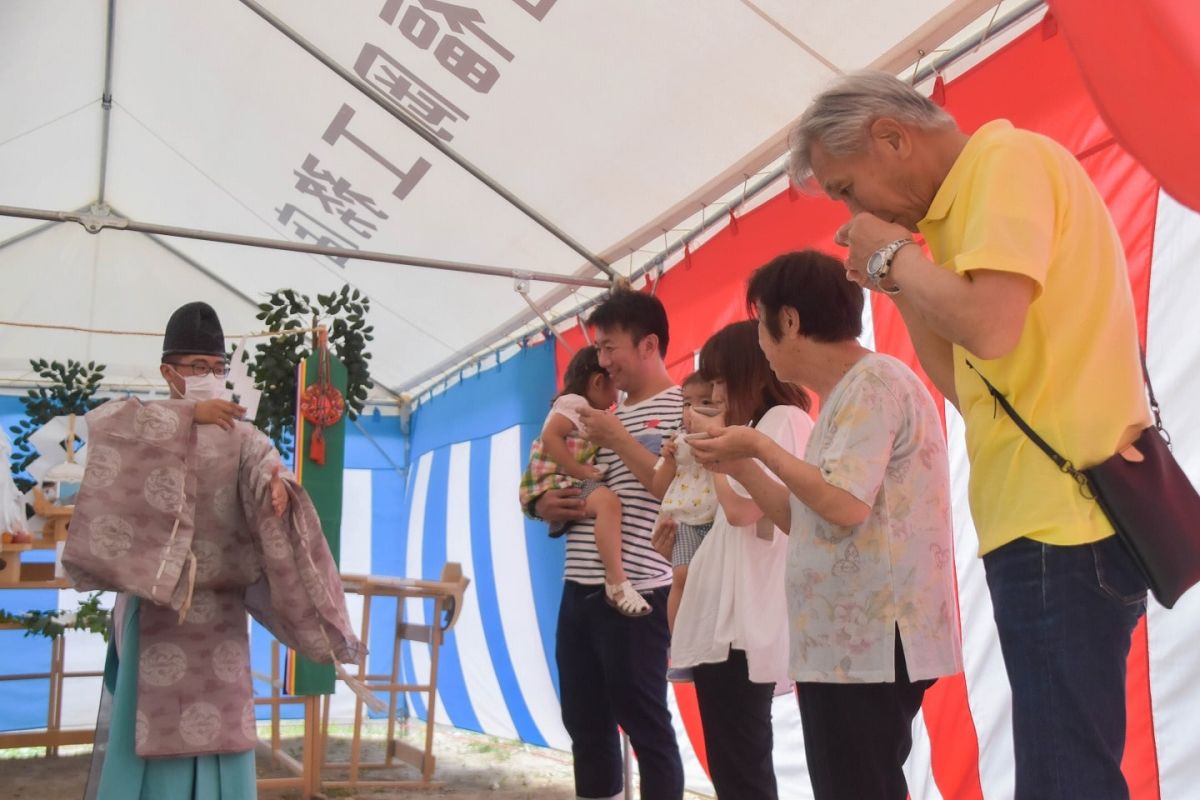 福岡県福岡市早良区11　注文住宅建築現場リポート①　～地鎮祭～