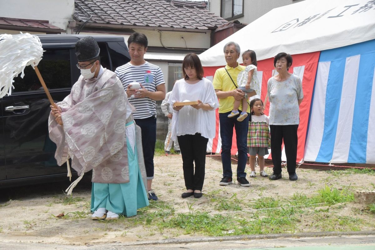 「福岡市早良区11」注文住宅現場リポート①【地鎮祭】