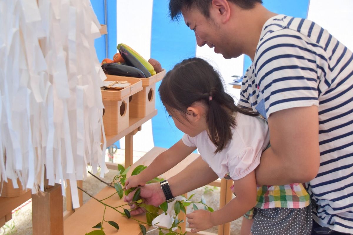 福岡県福岡市早良区11　注文住宅建築現場リポート①　～地鎮祭～