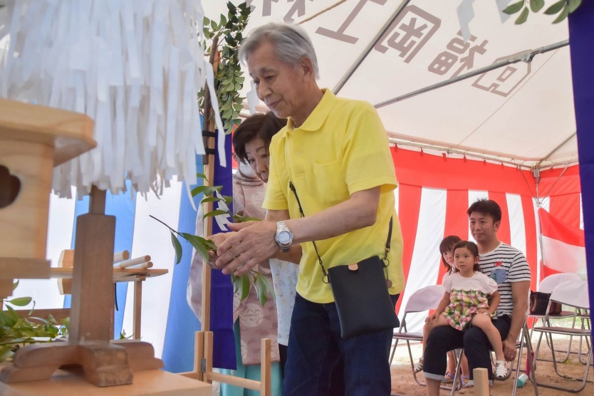 福岡県福岡市早良区11　注文住宅建築現場リポート①　～地鎮祭～