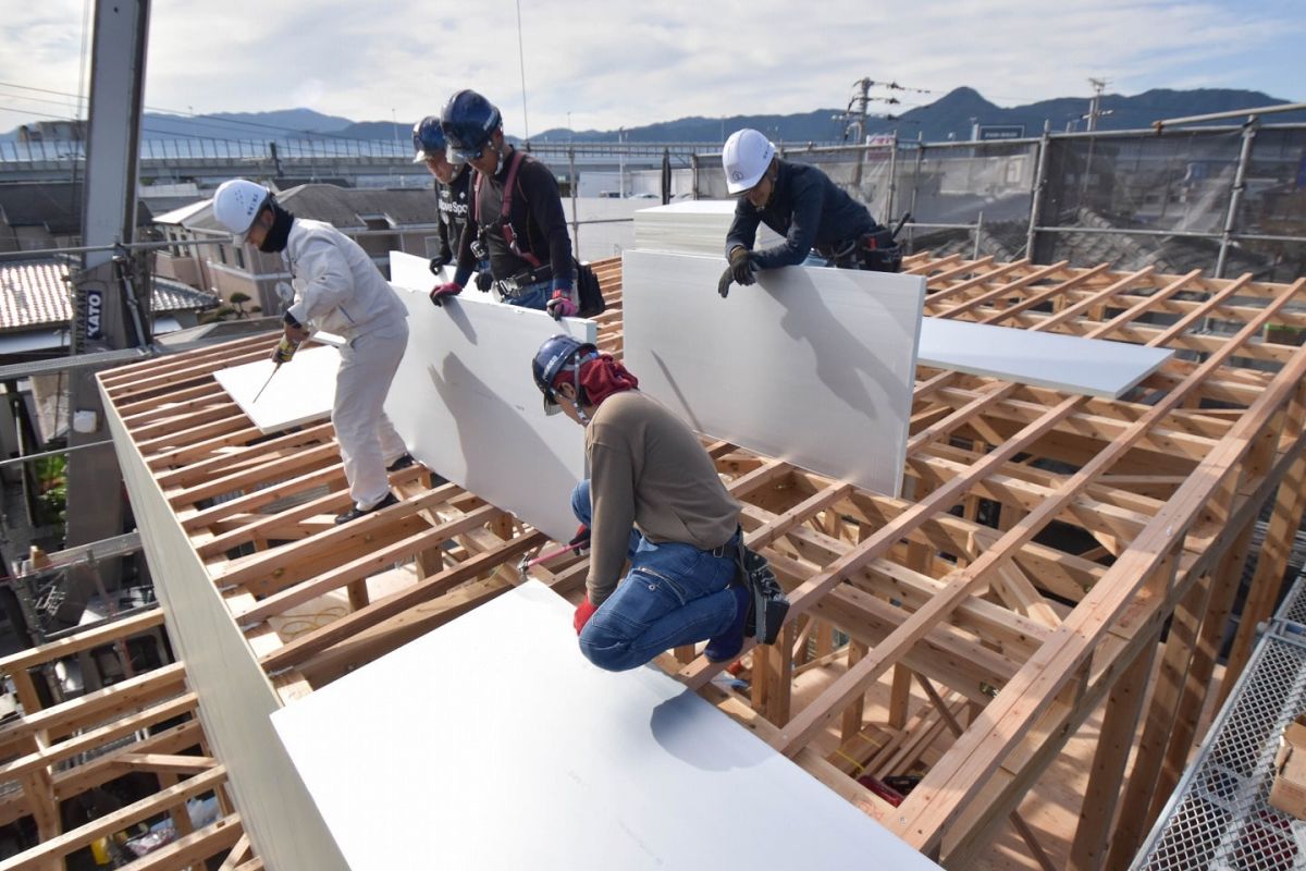 福岡県福岡市早良区次郎丸01　注文住宅建築現場リポート④　～上棟式・後半～