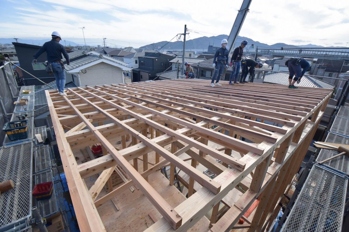 福岡県福岡市早良区次郎丸01　注文住宅建築現場リポート④　～上棟式・後半～