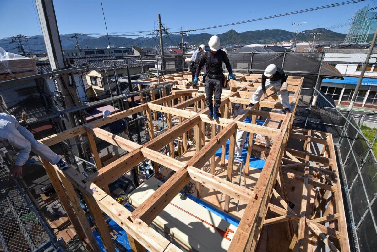 「福岡市早良区10」注文住宅現場リポート②【上棟式】
