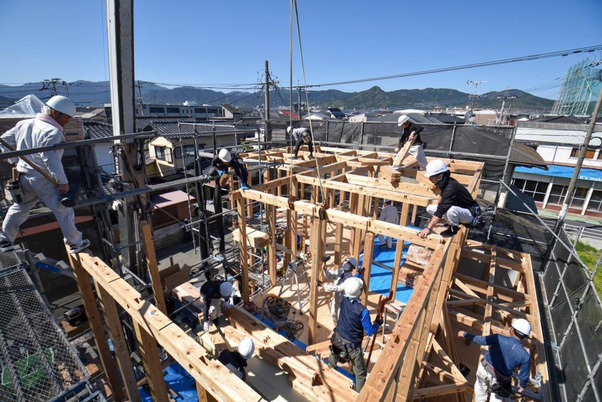 福岡県福岡市早良区10　注文住宅建築現場リポート②　～上棟式・前編～