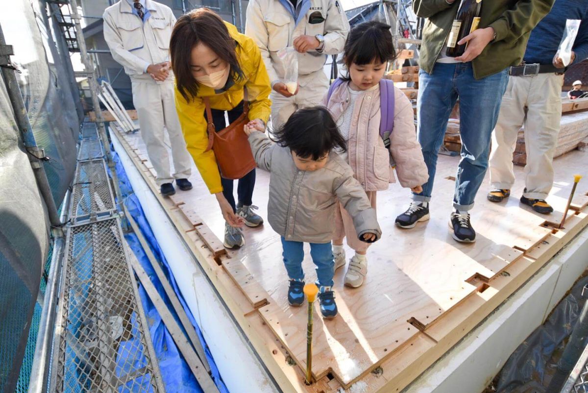 福岡県福岡市早良区10　注文住宅建築現場リポート②　～上棟式・前編～