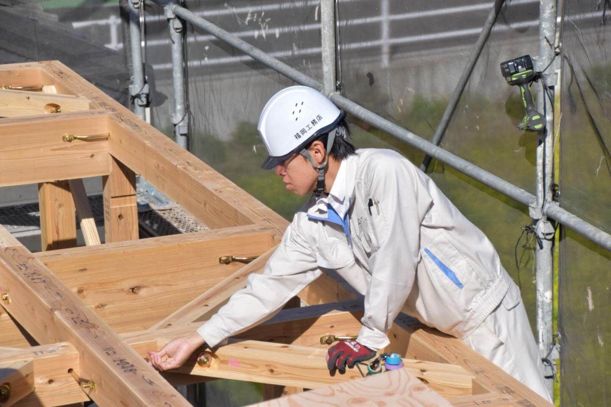 福岡県福岡市早良区10　注文住宅建築現場リポート②　～上棟式・前編～