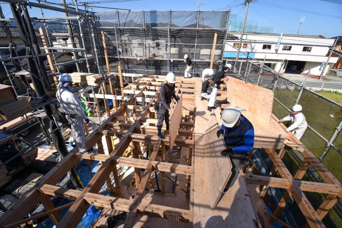 福岡県福岡市早良区10　注文住宅建築現場リポート②　～上棟式・前編～