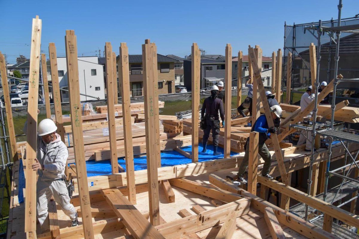 福岡県福岡市早良区10　注文住宅建築現場リポート②　～上棟式・前編～