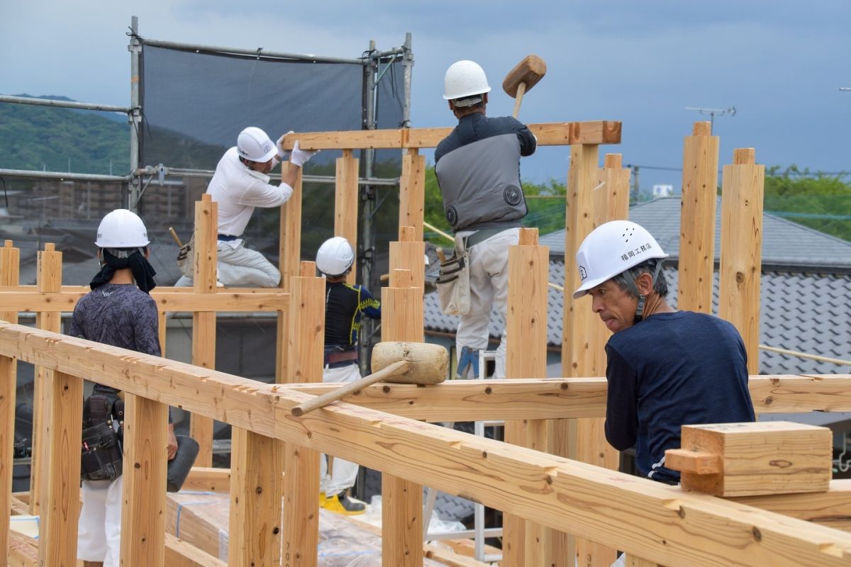 福岡県那珂川市10　注文住宅建築現場リポート③　～上棟式～