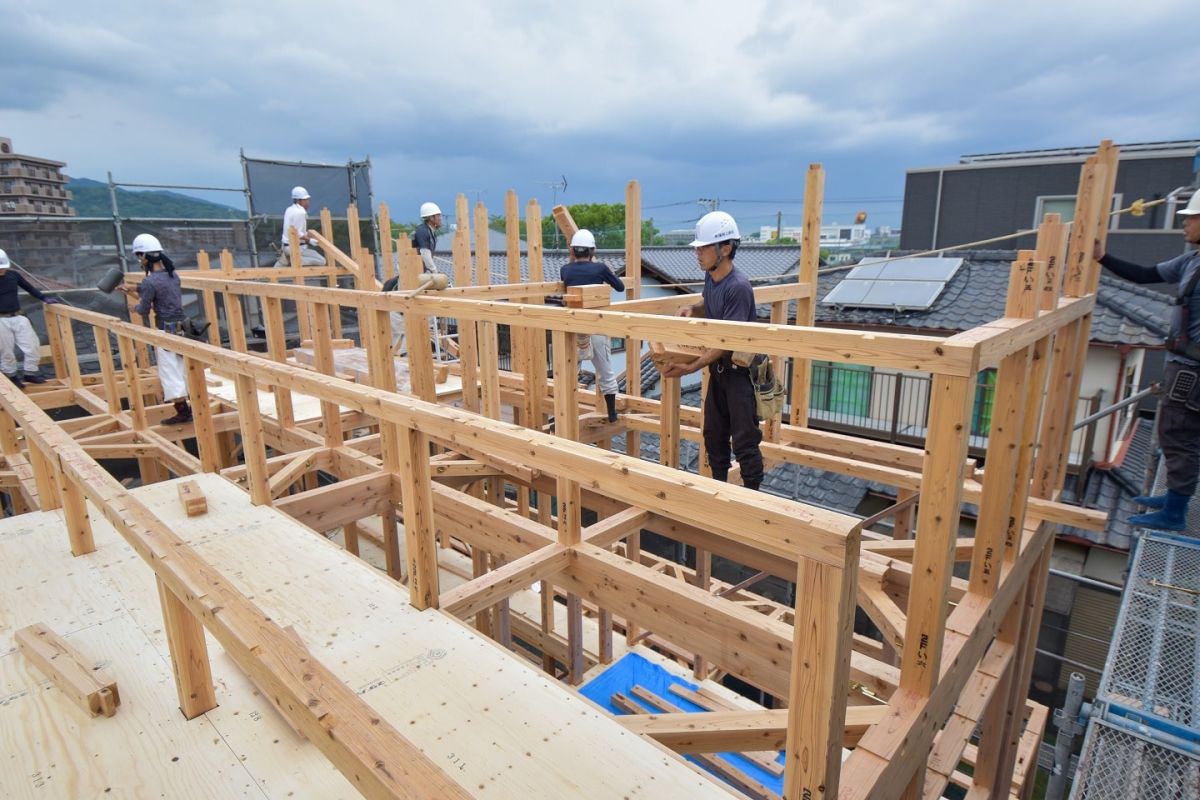 福岡県那珂川市10　注文住宅建築現場リポート③　～上棟式～