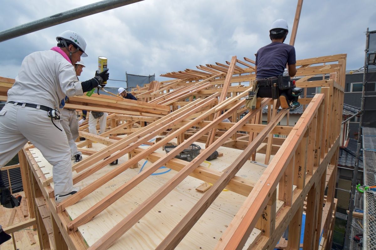 福岡県那珂川市10　注文住宅建築現場リポート③　～上棟式～