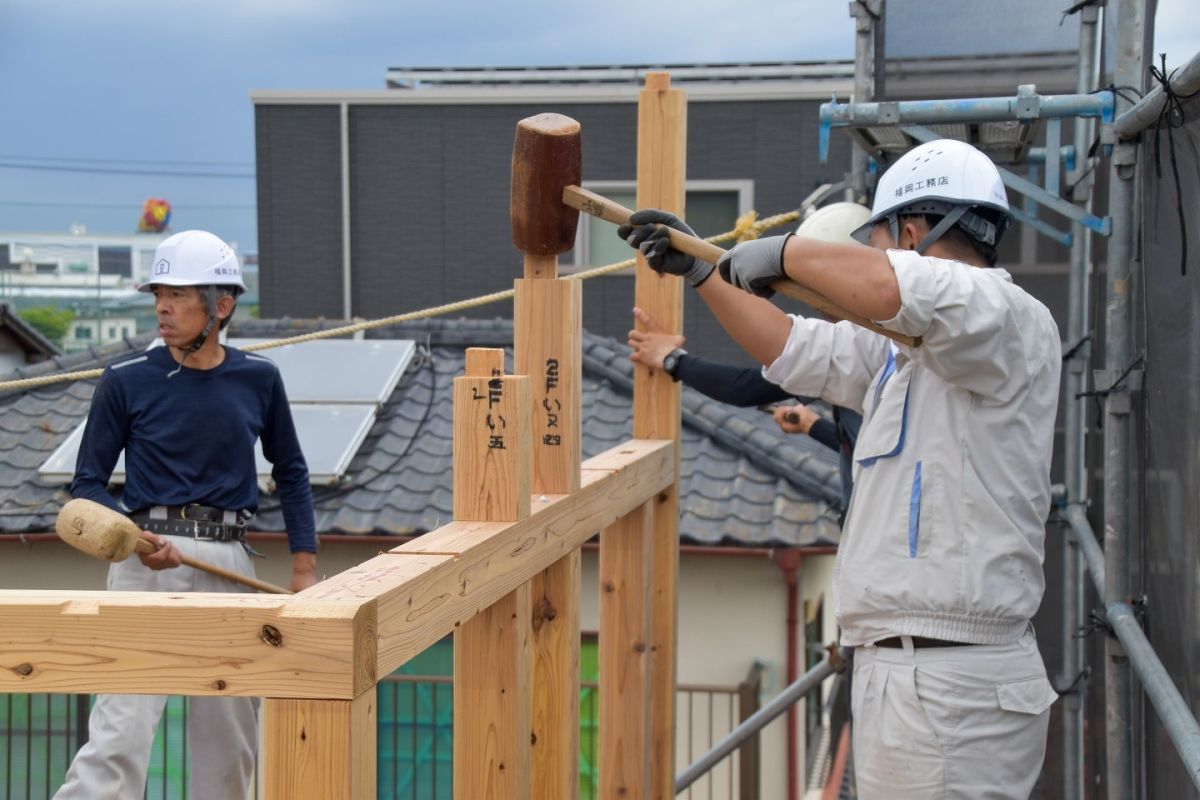 福岡県那珂川市10　注文住宅建築現場リポート③　～上棟式～