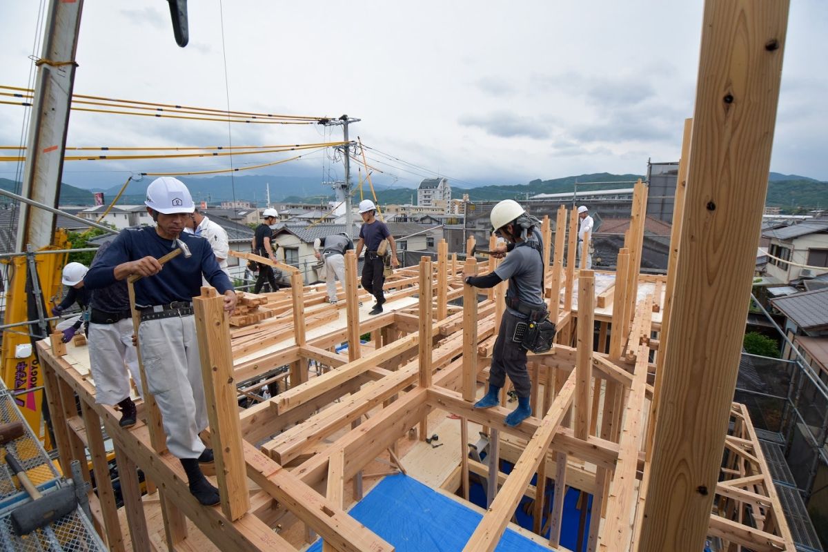 福岡県那珂川市10　注文住宅建築現場リポート③　～上棟式～