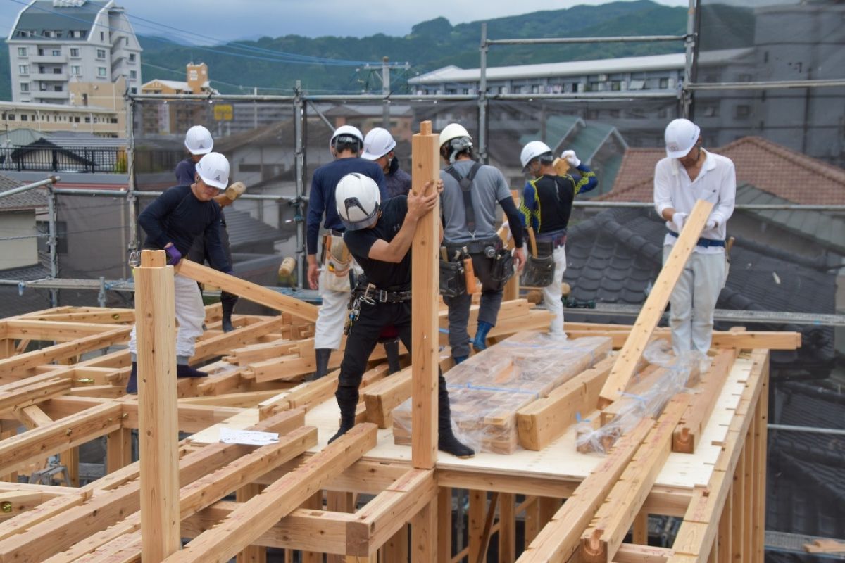 福岡県那珂川市10　注文住宅建築現場リポート③　～上棟式～