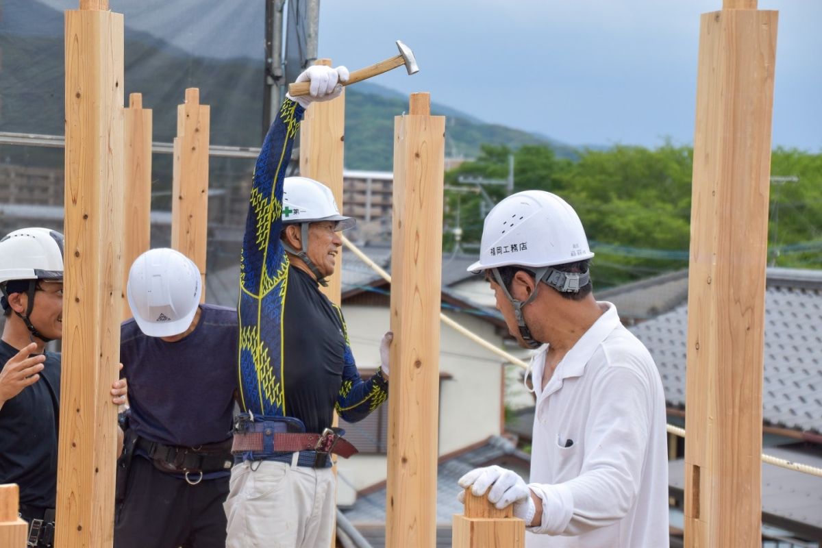 福岡県那珂川市10　注文住宅建築現場リポート③　～上棟式～