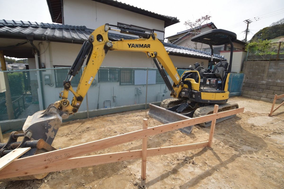 福岡県筑紫野市10　注文住宅建築現場リポート②　～基礎工事・根切り〜