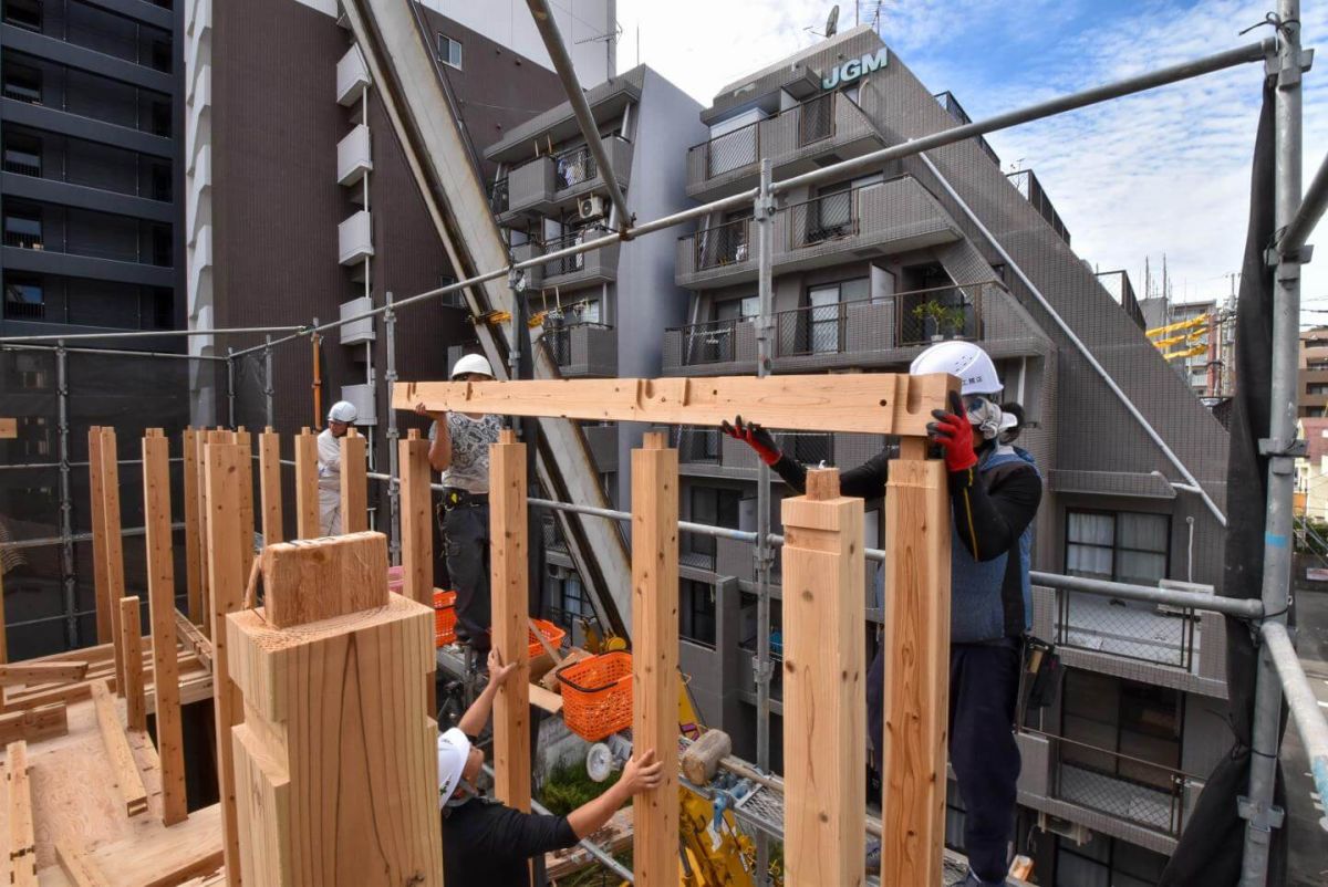 「福岡市中央区04」注文住宅現場リポート④【上棟式】