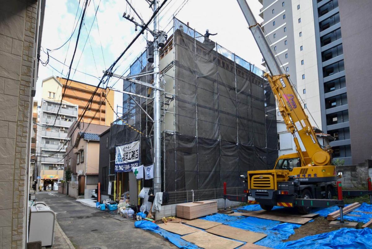 福岡県福岡市中央区04　注文住宅建築現場リポート④　～上棟式・後編〜