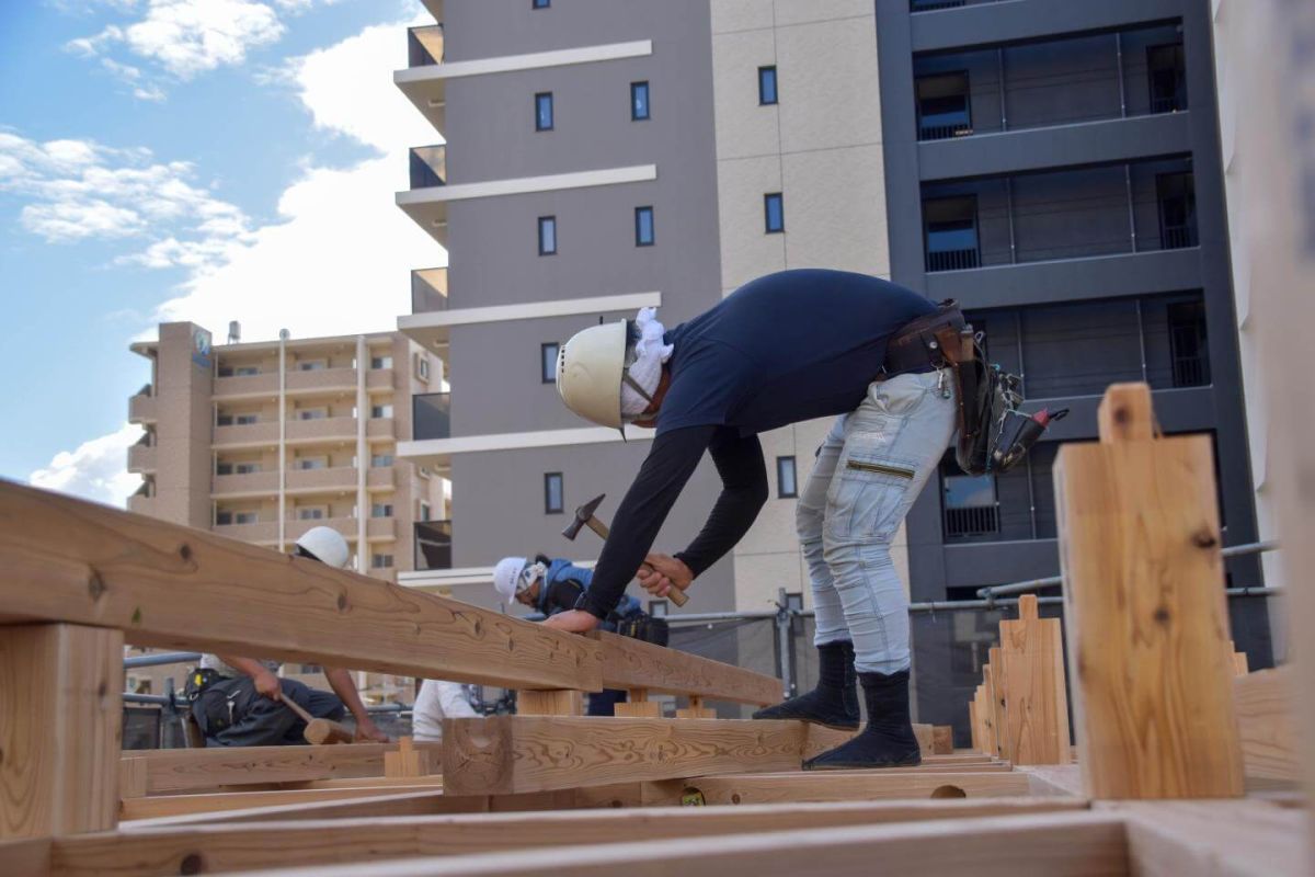 「福岡市中央区04」注文住宅現場リポート④【上棟式】