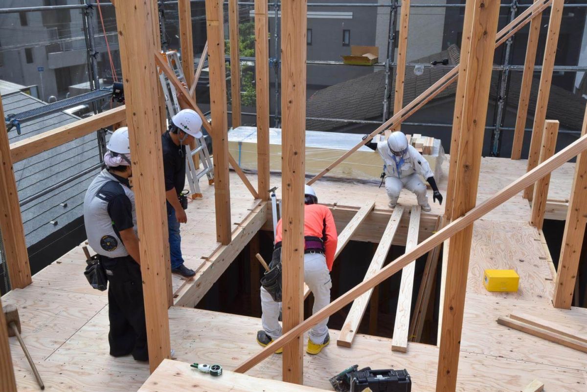 「福岡市中央区04」注文住宅現場リポート④【上棟式】
