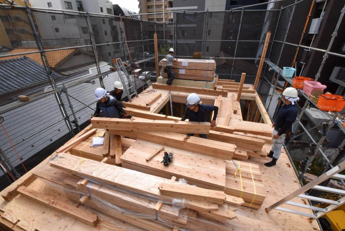 「福岡市中央区04」注文住宅現場リポート④【上棟式】