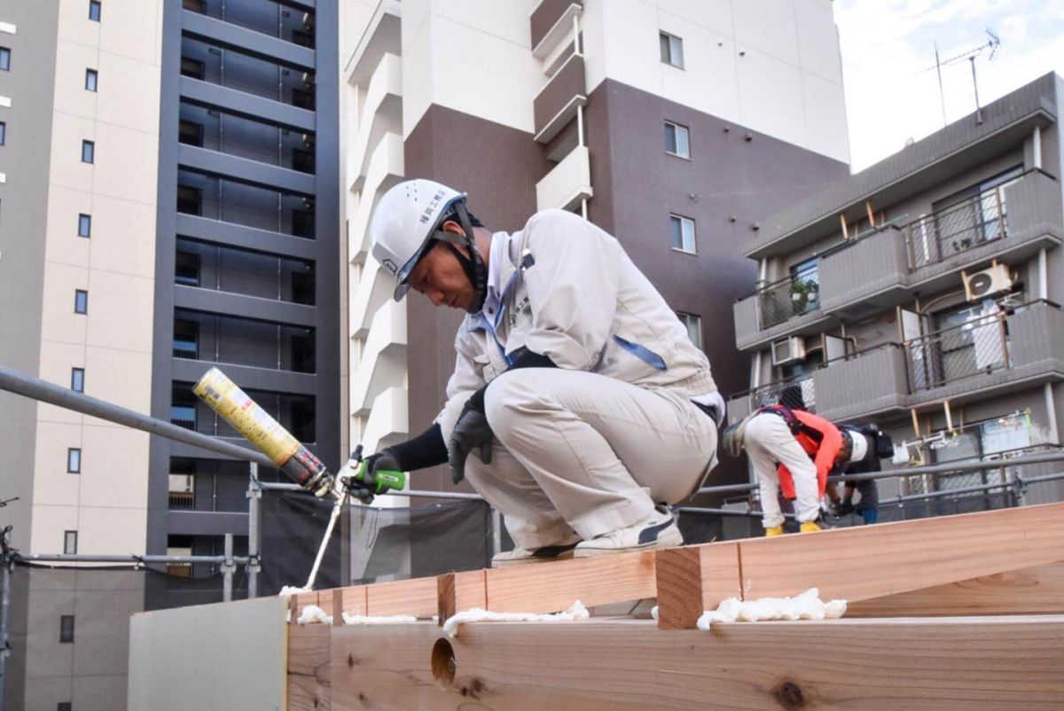 「福岡市中央区04」注文住宅現場リポート④【上棟式】