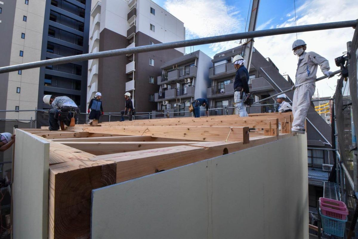 「福岡市中央区04」注文住宅現場リポート④【上棟式】