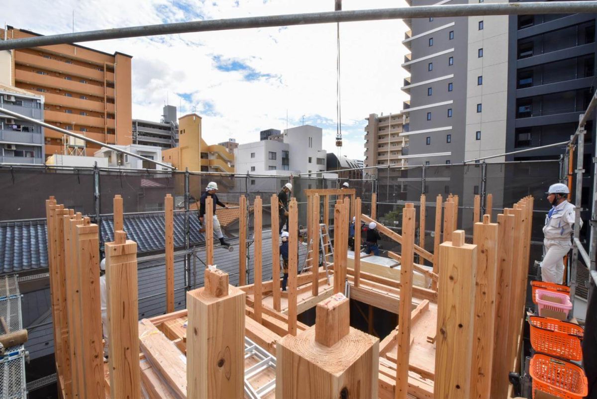 「福岡市中央区04」注文住宅現場リポート④【上棟式】