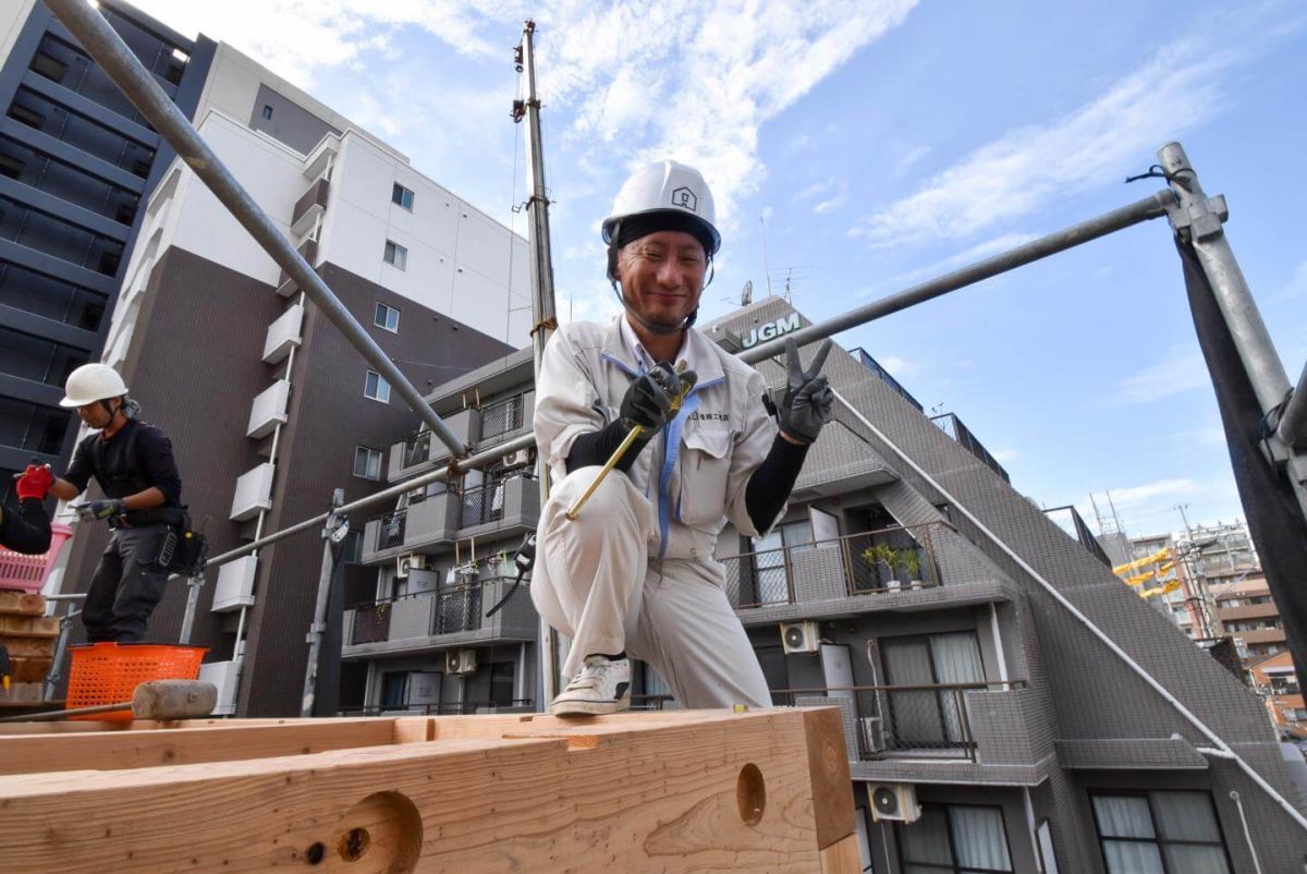 「福岡市中央区04」注文住宅現場リポート④【上棟式】
