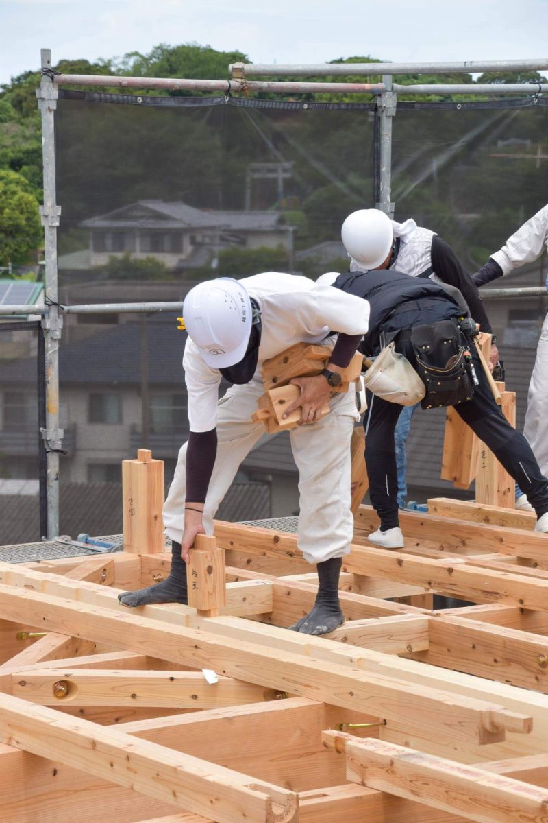 「北九州市若松区二島01」注文住宅現場リポート③【上棟式】