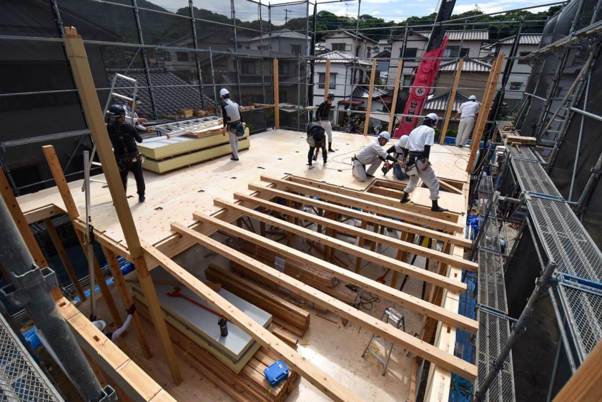 「北九州市若松区二島01」注文住宅現場リポート③【上棟式】
