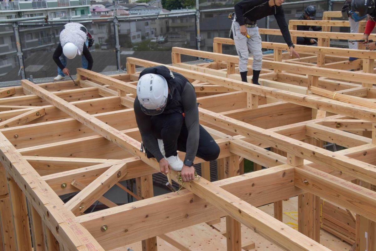 「北九州市若松区二島01」注文住宅現場リポート③【上棟式】