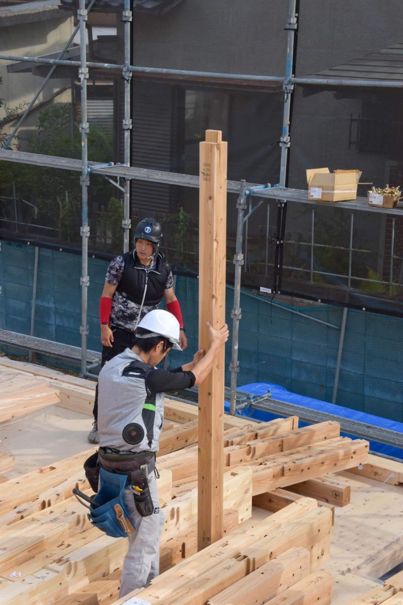 「北九州市若松区二島01」注文住宅現場リポート③【上棟式】