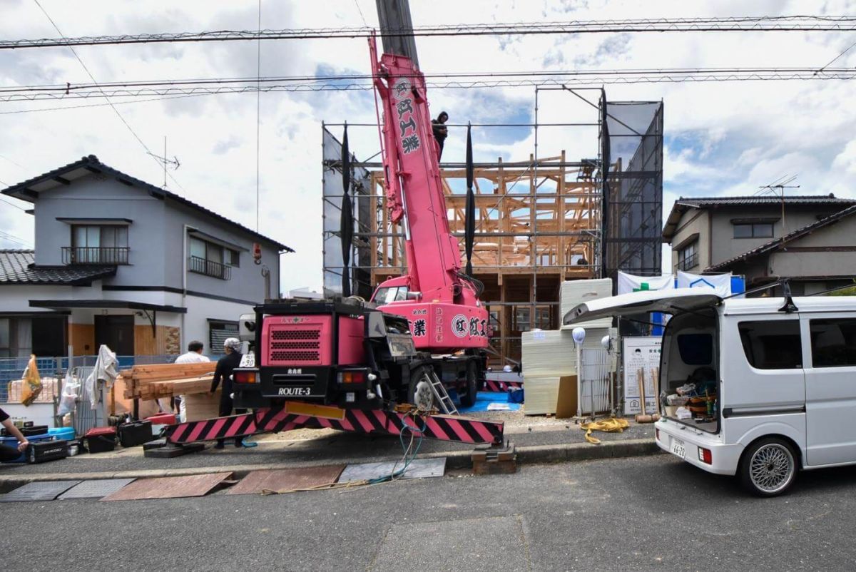 「北九州市若松区二島01」注文住宅現場リポート③【上棟式】