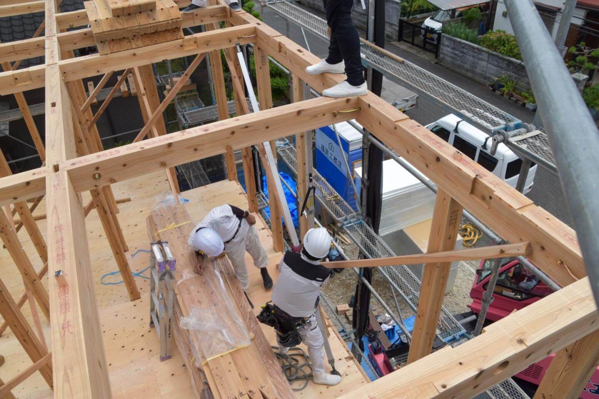 「北九州市若松区二島01」注文住宅現場リポート③【上棟式】