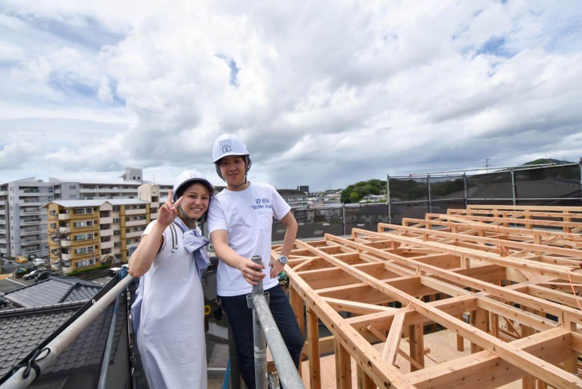 「北九州市若松区二島01」注文住宅現場リポート③【上棟式】