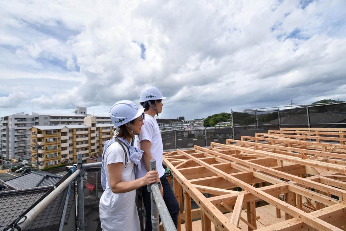 北九州市若松区二島01　注文住宅建築現場リポート③　～上棟式～