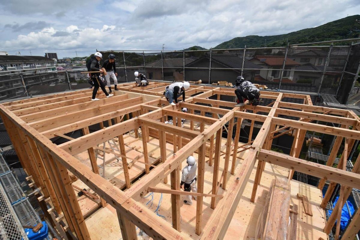 北九州市若松区二島01　注文住宅建築現場リポート③　～上棟式～