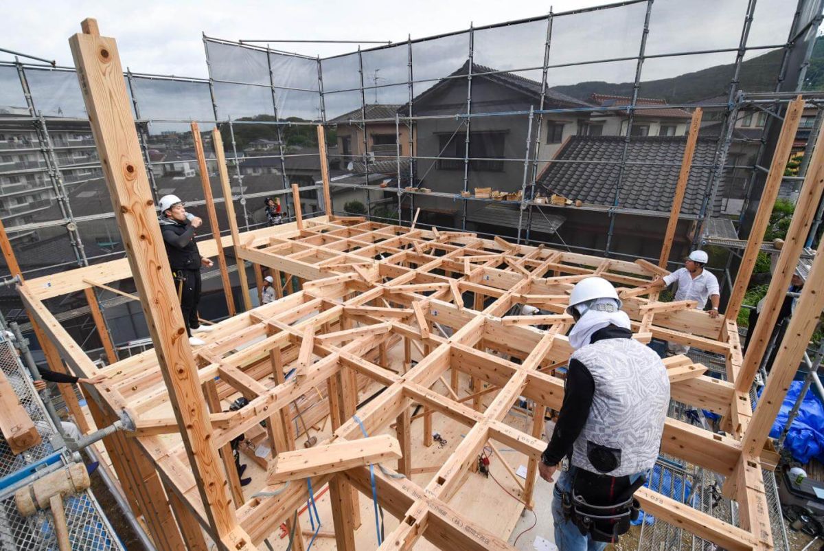 「北九州市若松区二島01」注文住宅現場リポート③【上棟式】