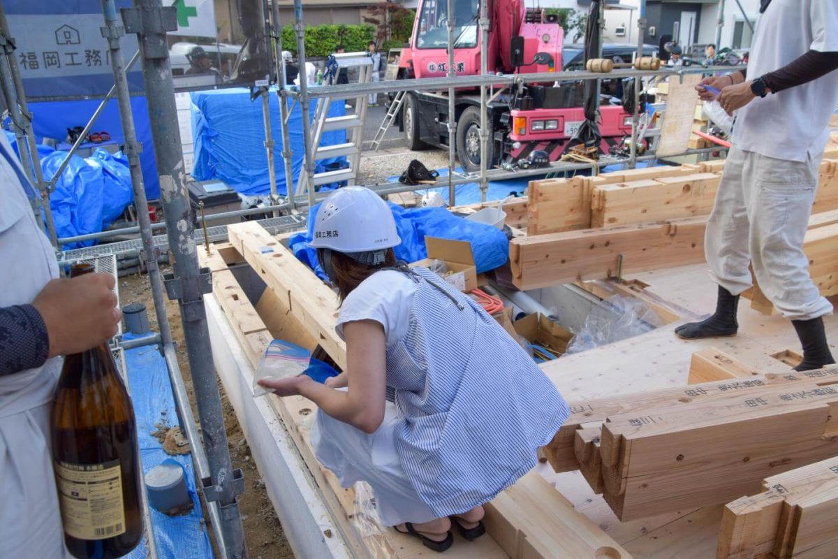 「北九州市若松区二島01」注文住宅現場リポート③【上棟式】