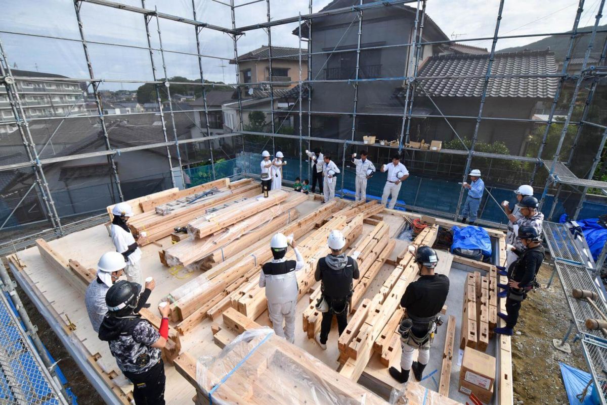 「北九州市若松区二島01」注文住宅現場リポート③【上棟式】