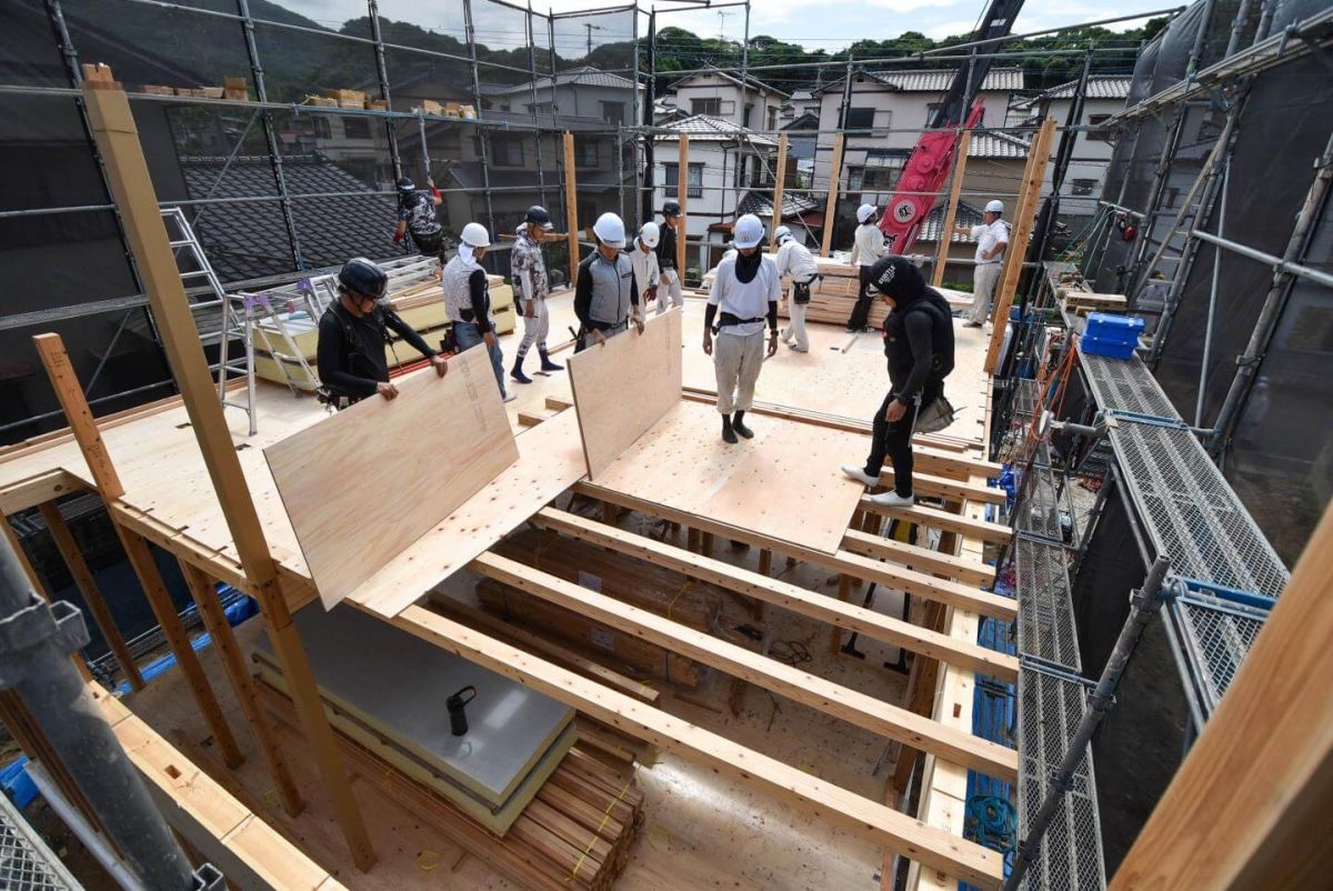 「北九州市若松区二島01」注文住宅現場リポート③【上棟式】